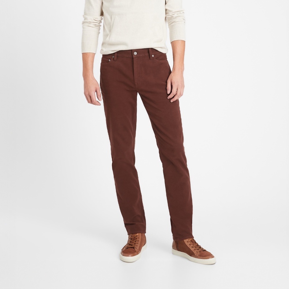 Banana Republic Slim Fit Brushed Traveler Pants - Slim Fit Mens 31x30